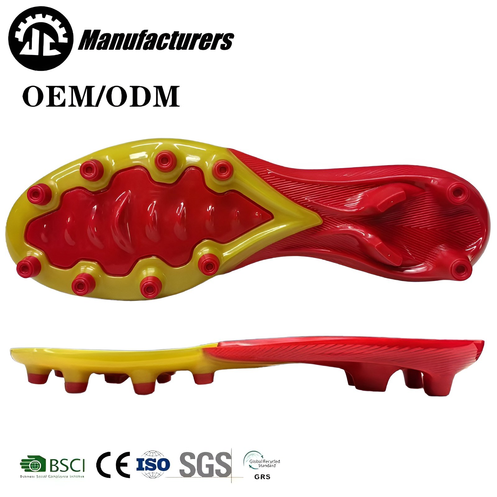 High Quality Outdoor Football Shoe Sole TPU Spiked Soccer Shoes Adult Kids Sneakers Soccer Training Sole