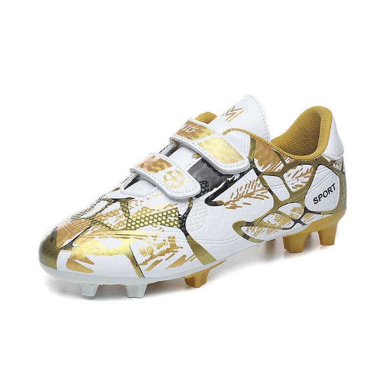 Football Shoes Low-top Soccer futsal shoes Football Boots FG HG TF Team Sports Boy's Girls' Children's Hook & Loop Footwear