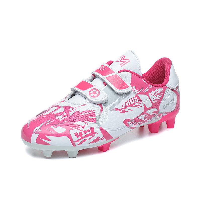 Football Shoes Low-top Soccer futsal shoes Football Boots FG HG TF Team Sports Boy's Girls' Children's Hook & Loop Footwear