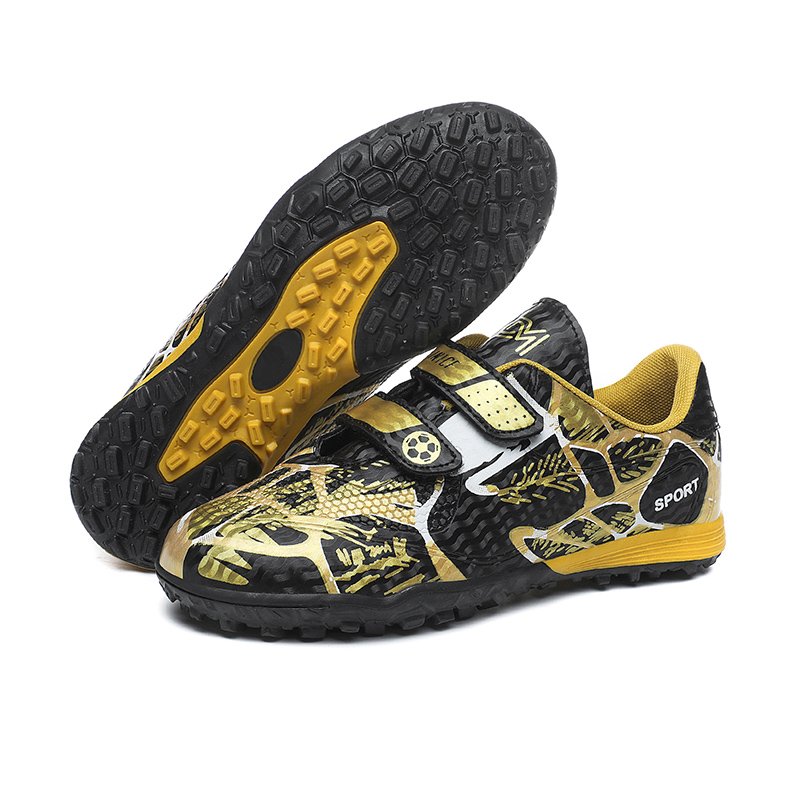 Football Shoes Low-top Soccer futsal shoes Football Boots FG HG TF Team Sports Boy's Girls' Children's Hook & Loop Footwear