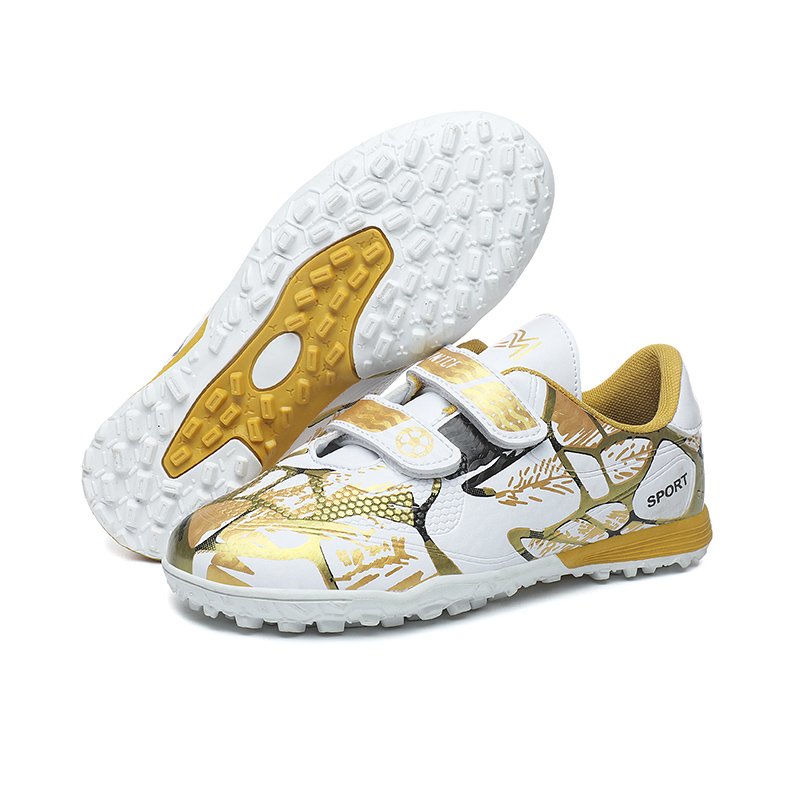 Football Shoes Low-top Soccer futsal shoes Football Boots FG HG TF Team Sports Boy's Girls' Children's Hook & Loop Footwear