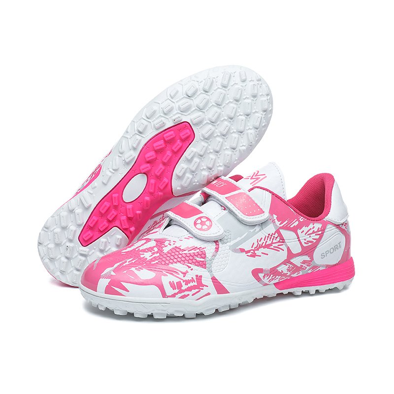 Football Shoes Low-top Soccer futsal shoes Football Boots FG HG TF Team Sports Boy's Girls' Children's Hook & Loop Footwear
