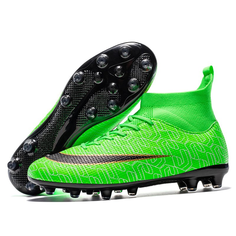 Wholesale boys Football shoes Lightweight High-Top Cleats Professional Training Breathable soccer shoes boots For big kid