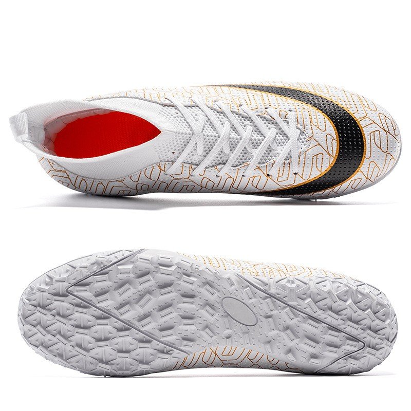 Wholesale boys Football shoes Lightweight High-Top Cleats Professional Training Breathable soccer shoes boots For big kid