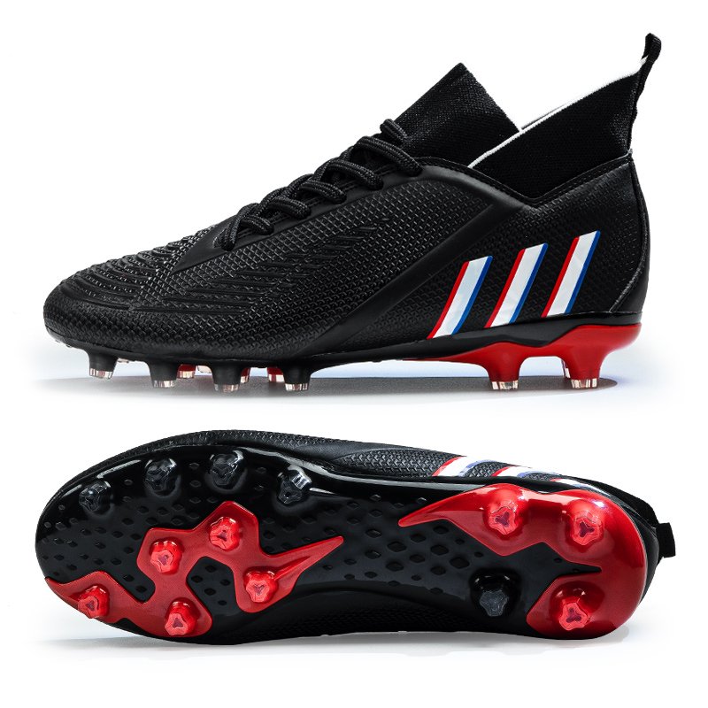 Men's Cheap High Ankle Leather Indoor FG Cleats Football Boots Soccer Shoes For Sale Men