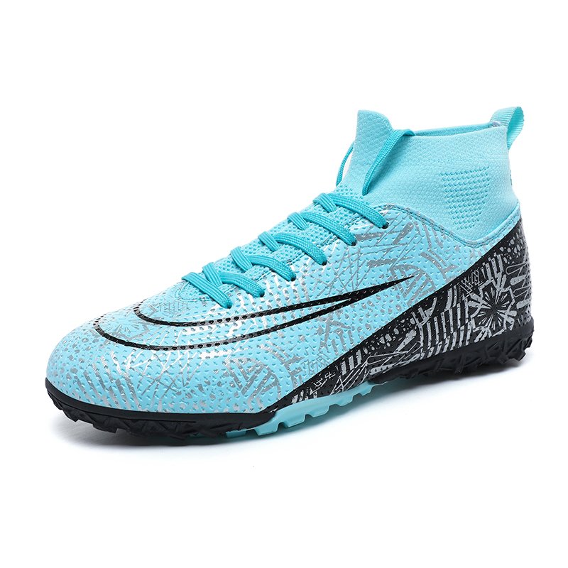 Football Shoes High top Lace Up Soccer futsal Football Boots FG HG TF Team Sports Boy's Girls' Men's Women's Children's Footwear