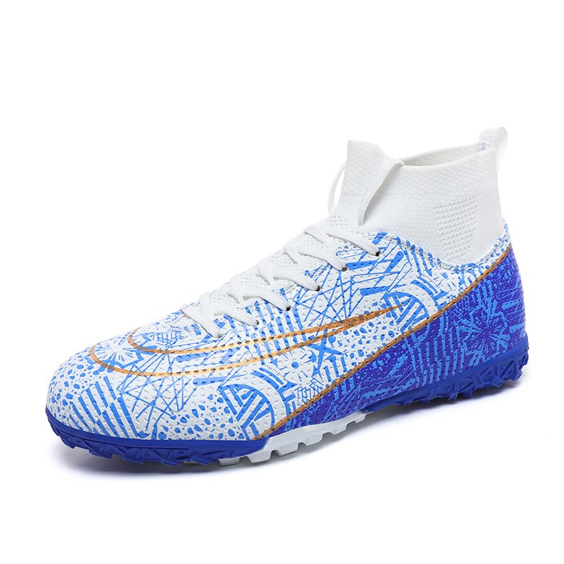 Football Shoes High top Lace Up Soccer futsal Football Boots FG HG TF Team Sports Boy's Girls' Men's Women's Children's Footwear