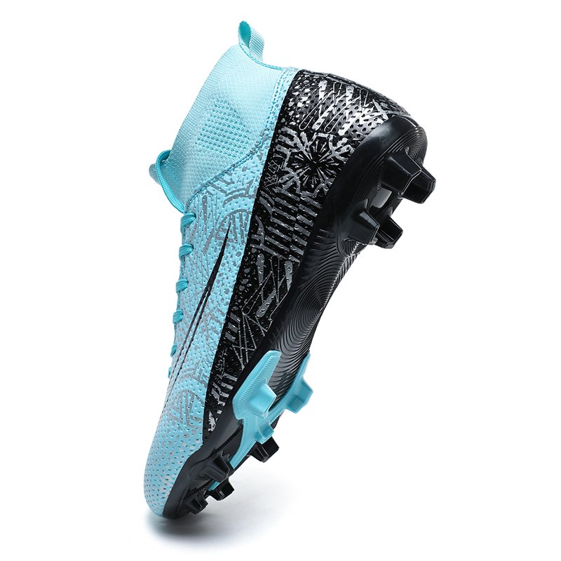 Football Shoes High top Lace Up Soccer futsal Football Boots FG HG TF Team Sports Boy's Girls' Men's Women's Children's Footwear