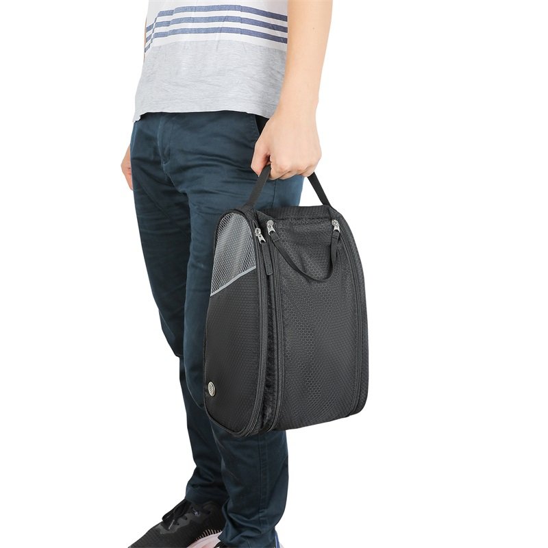 Wholesale Custom Breathable Gym Sport Soccer Basketball Sports Shoe Carrier Bags Golf Shoe Tote Bag With Zipper