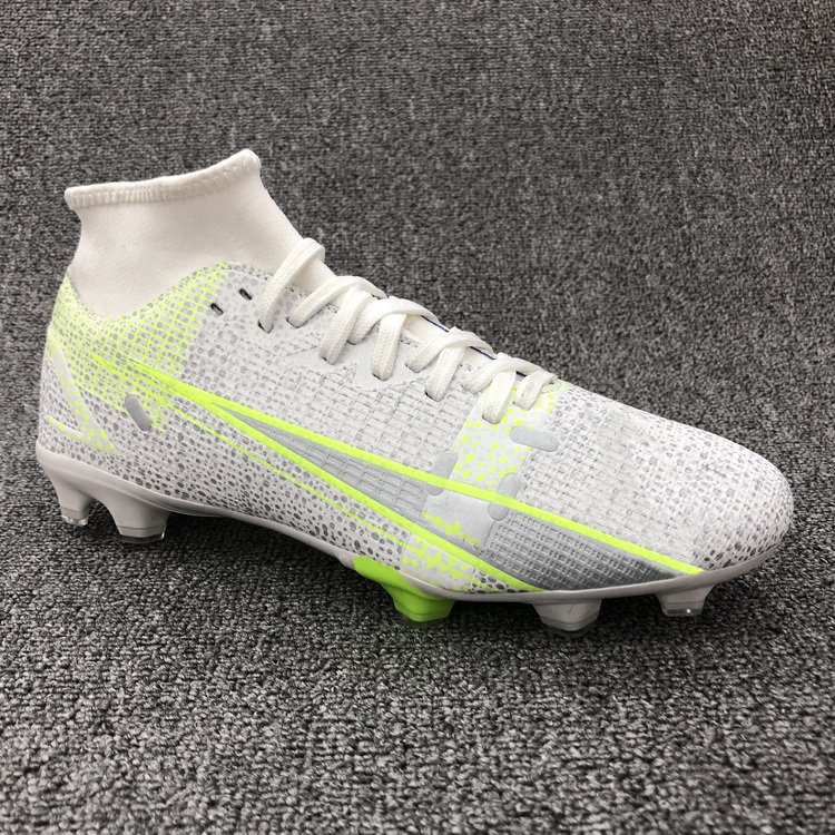 Men The Superfly Sport Ag High Ankle Professional Turf Football Boots Indoor Soccer Cleats Futsal Shoes White Sneakers For Men