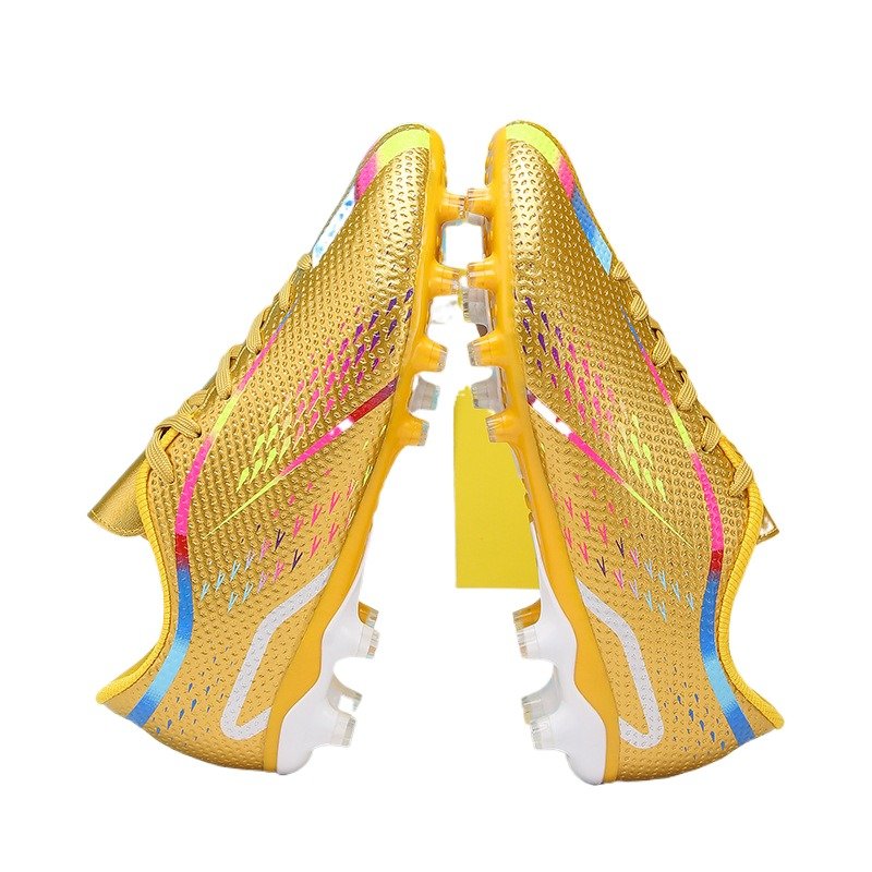 Soccer shoes male Flat bottom broken nail training shoes Student artificial grass long nail skin foot