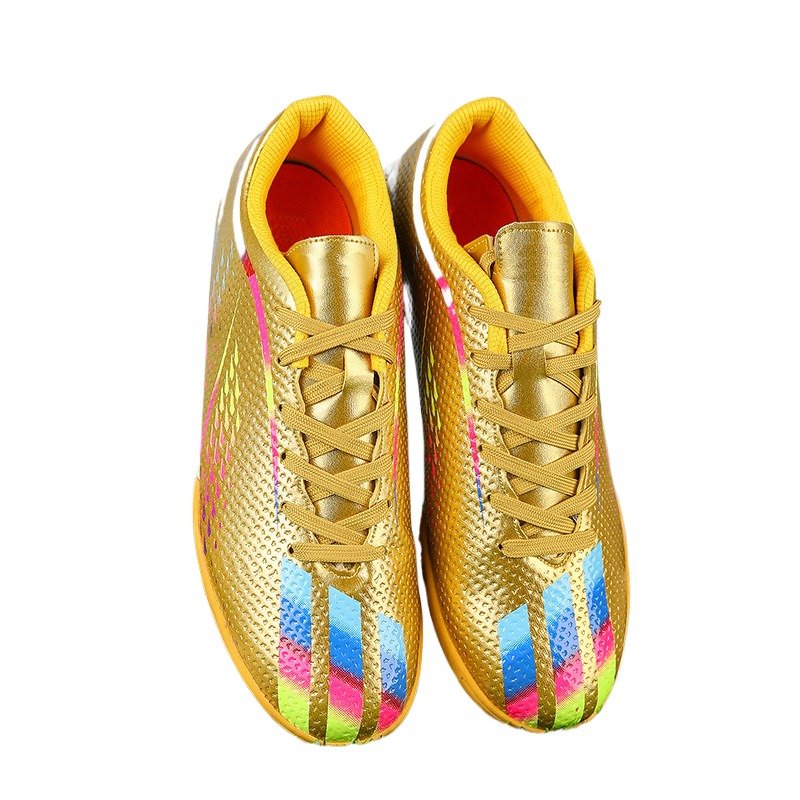 Soccer shoes male Flat bottom broken nail training shoes Student artificial grass long nail skin foot