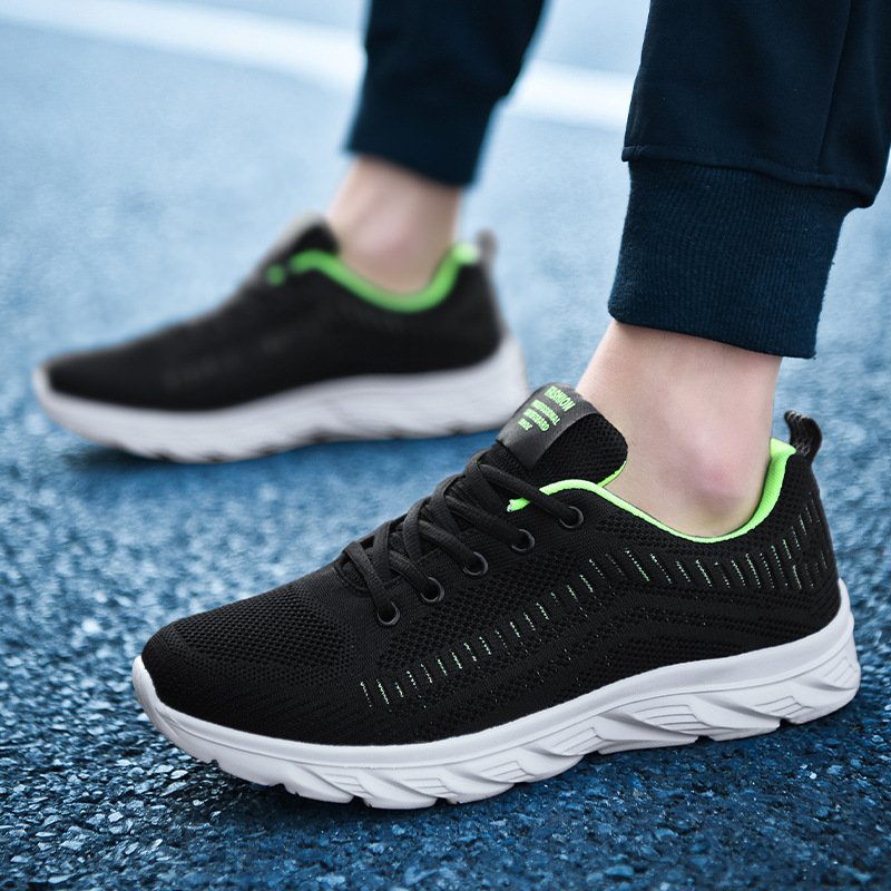 High Quality Men's Lace-Up Casual Sneakers Comfortable Mesh Breathable Summer Autumn Walking Shoes New Versatile Running Shoes