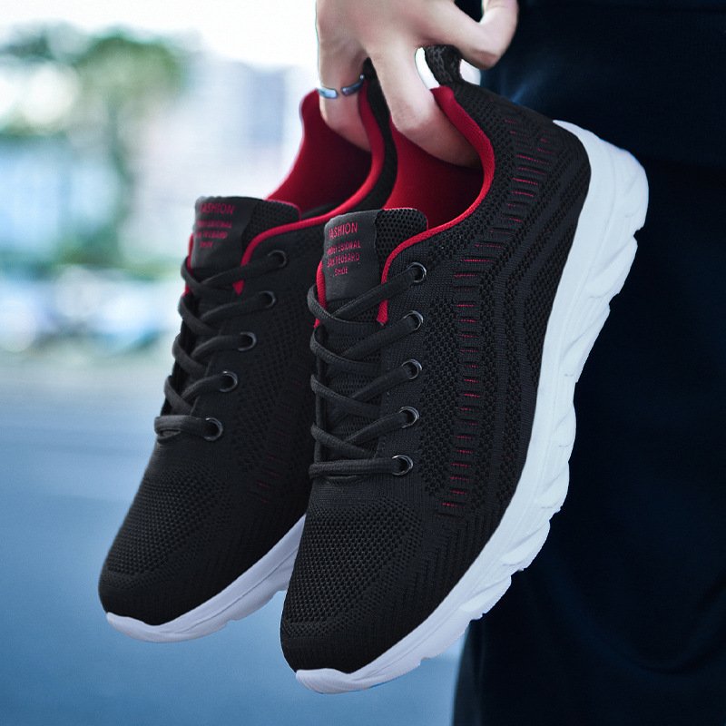 High Quality Men's Lace-Up Casual Sneakers Comfortable Mesh Breathable Summer Autumn Walking Shoes New Versatile Running Shoes