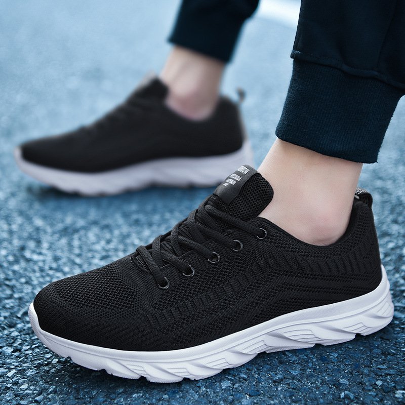 High Quality Men's Lace-Up Casual Sneakers Comfortable Mesh Breathable Summer Autumn Walking Shoes New Versatile Running Shoes