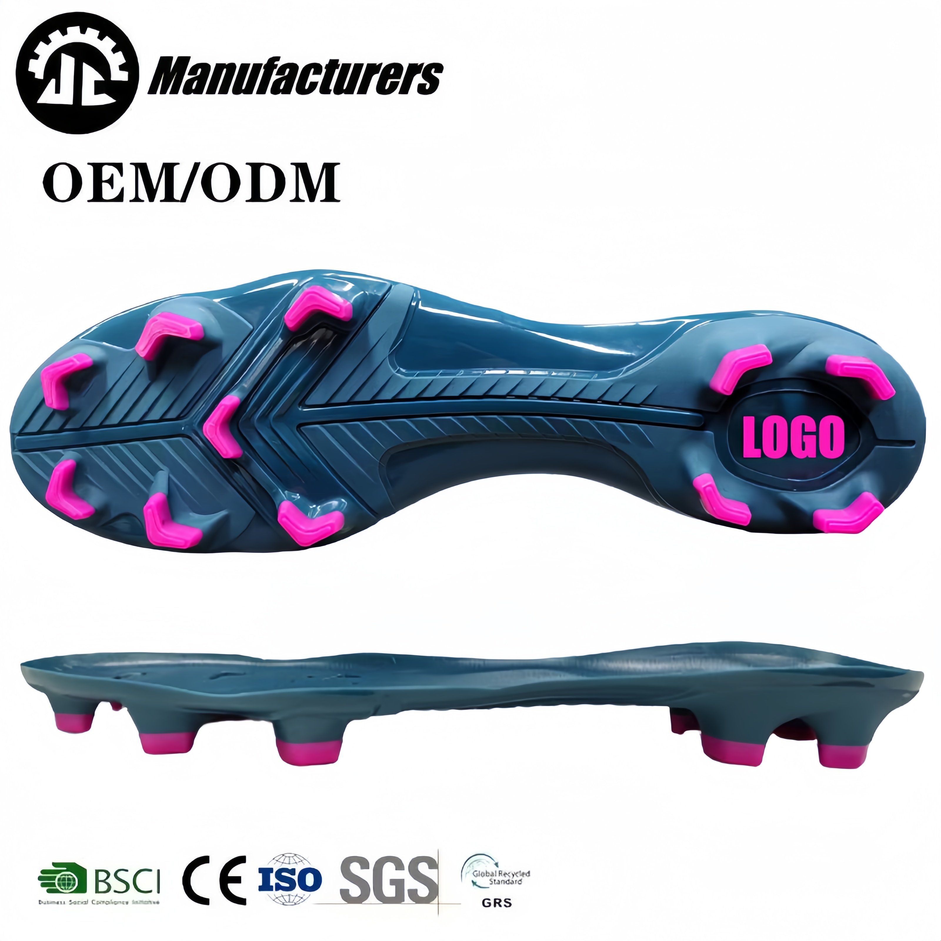BSCI Factory TPU Football Shoe Sole Men's Training Shoes Soccer Shoes Outsole