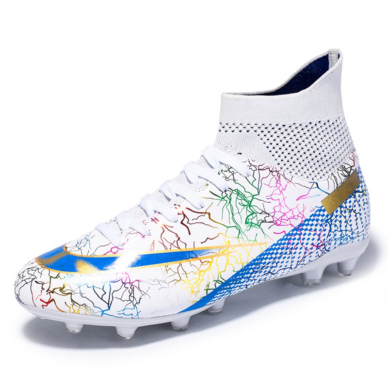 Brand Logo Custom High Top Professional AG TF Plus EU 47 48 US 13 14 Size Leather Training Football Shoes Soccer Boots for Men