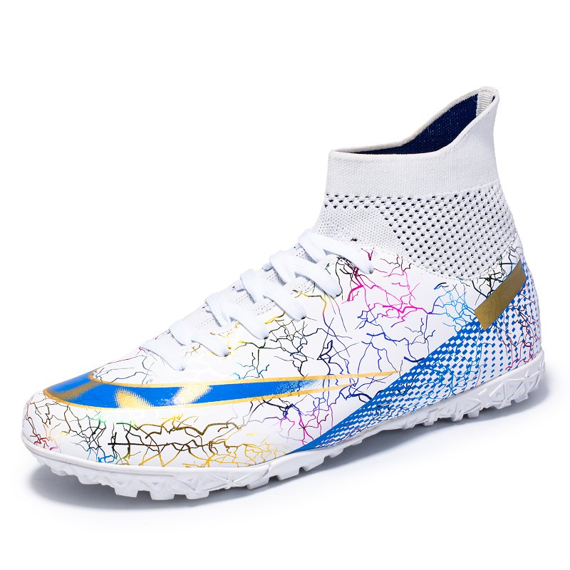 Brand Logo Custom High Top Professional AG TF Plus EU 47 48 US 13 14 Size Leather Training Football Shoes Soccer Boots for Men