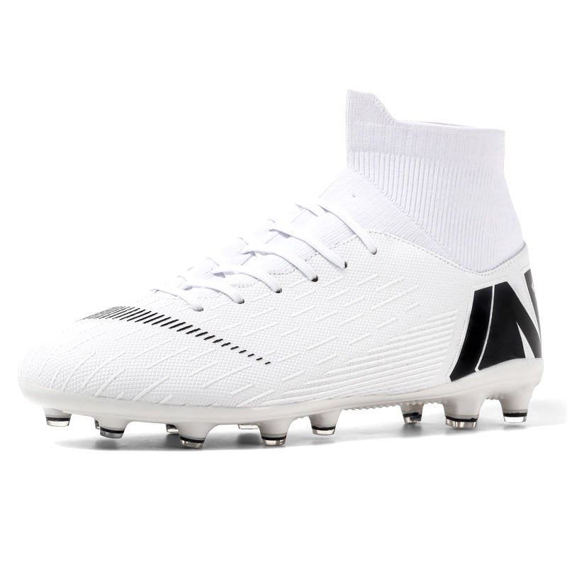 China Factory's Professional Men's Soccer Boots High Cut Turf Football Sneakers with Custom Features Outdoor Sport Shoes