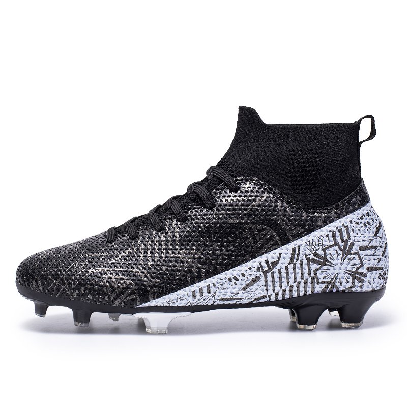 Hot Sale Men's Football Shoes Big Size Turf Sport Cleats with Genuine Leather Lining All Seasons-for Summer Winter Spring Autumn