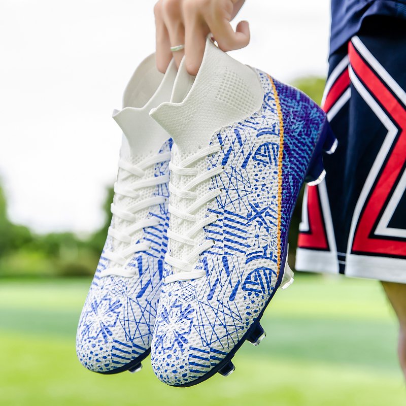 Hot Sale Men's Football Shoes Big Size Turf Sport Cleats with Genuine Leather Lining All Seasons-for Summer Winter Spring Autumn