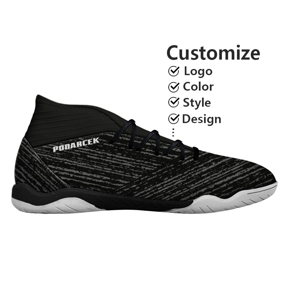 Factory Custom Outdoor Pu Leather Soccer Cleats Synthetic Leather Low Top zapatos de football For Men