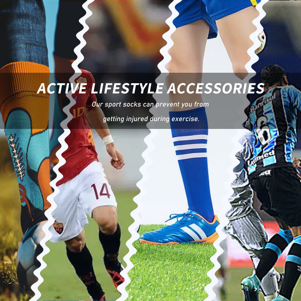 Soccer sports sox manufacturer custom logo non-slip football shocks anti-slip silicone grip soccer socks
