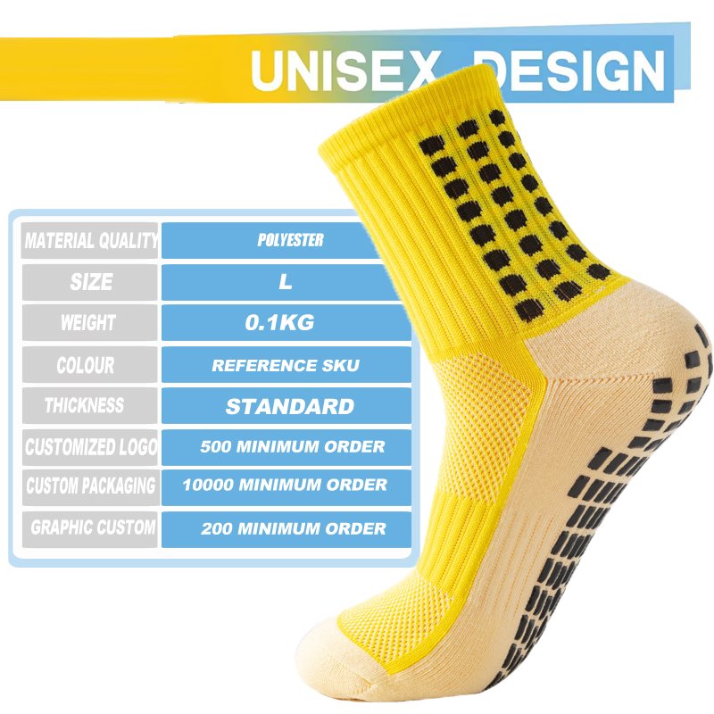 Soccer sports sox manufacturer custom logo non-slip football shocks anti-slip silicone grip soccer socks