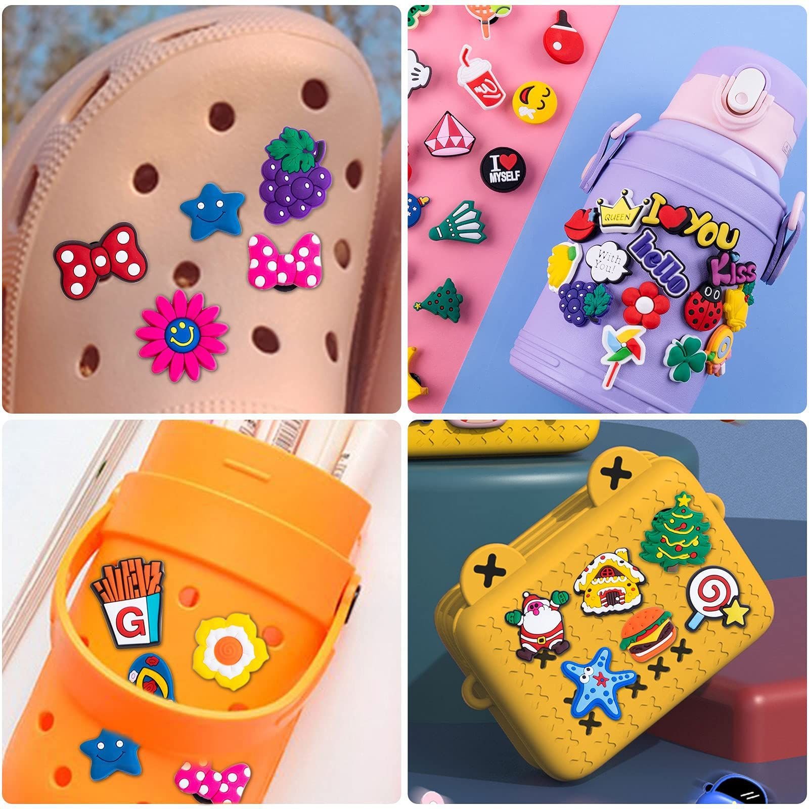 2024 New Arrival PVC Cartoon Football Bling Anime Crocks Luxury Designer Wholesale Custom Shoes Charm Croocs Charm For Clogs