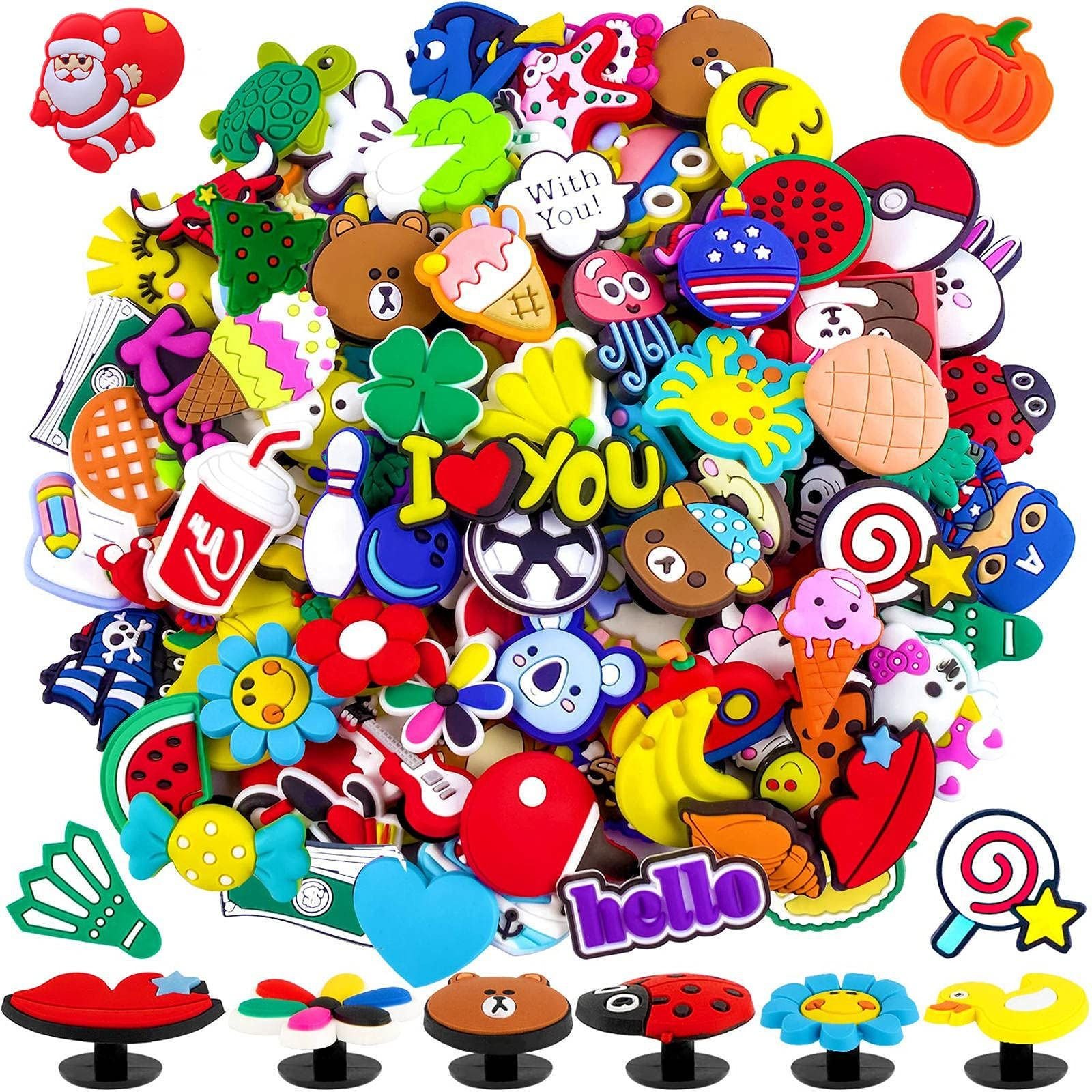 2024 New Arrival PVC Cartoon Football Bling Anime Crocks Luxury Designer Wholesale Custom Shoes Charm Croocs Charm For Clogs