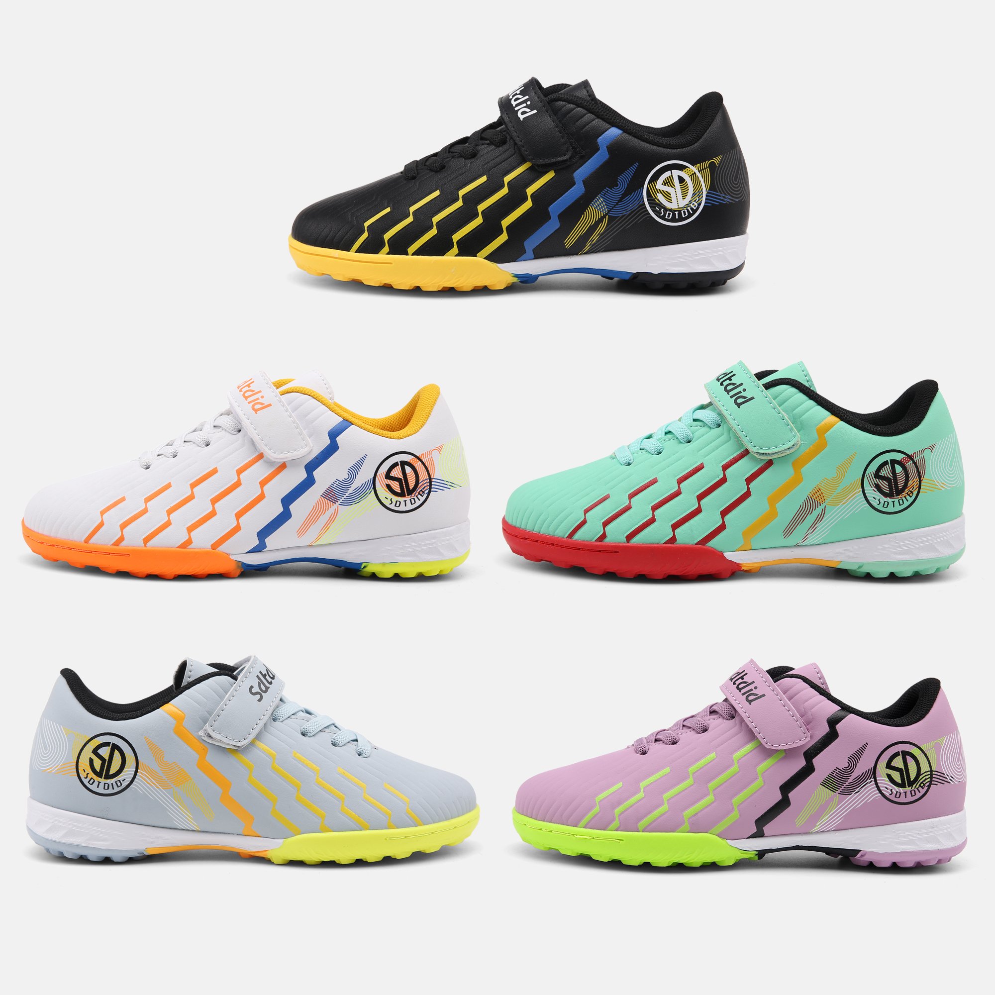 Manufacturer High Quality Turf Fashion Football Shoes Cheap Indoor Training Low Top Girls Kids Soccer Shoes for boys