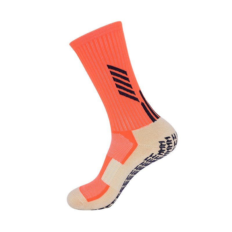 L&J Shoe High Quality Men's Socks Custom Anti Slip Grip Socks Soccer Men football Sports Socks
