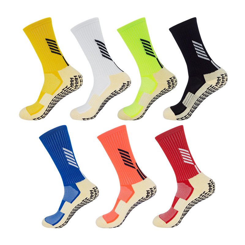 L&J Shoe High Quality Men's Socks Custom Anti Slip Grip Socks Soccer Men football Sports Socks