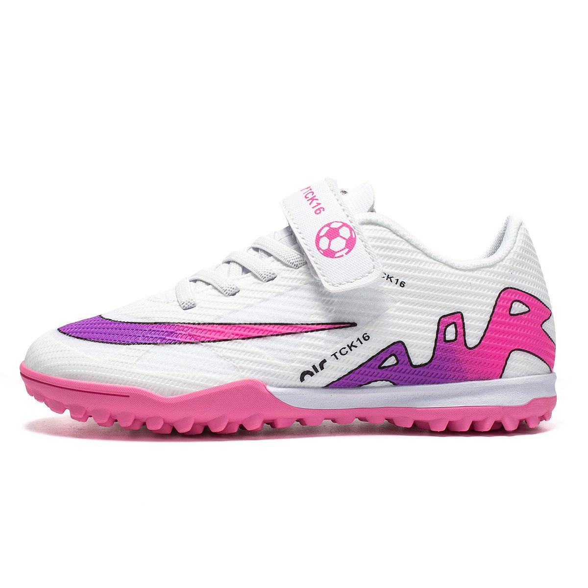 Wholesale Retail Professional Anti-Slip Soccer Shoes for Kids Free Lace Short TF Lawn Broken Nails Campus Training