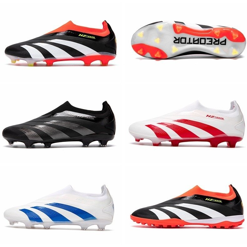 2024 New Men's Soccer Shoes Low Top Long Spikes Breaking Spikes Winter Training Shoes Seamless Flying Weave Messi Same Model