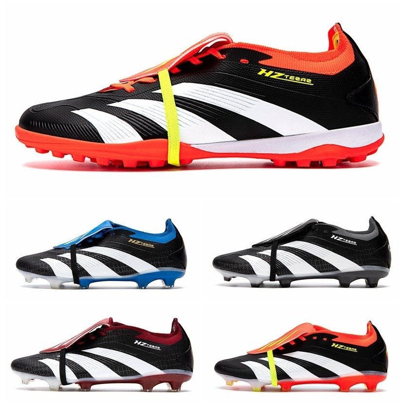 2024 New Men's Soccer Shoes Low Top Long Spikes Breaking Spikes Winter Training Shoes Seamless Flying Weave Messi Same Model
