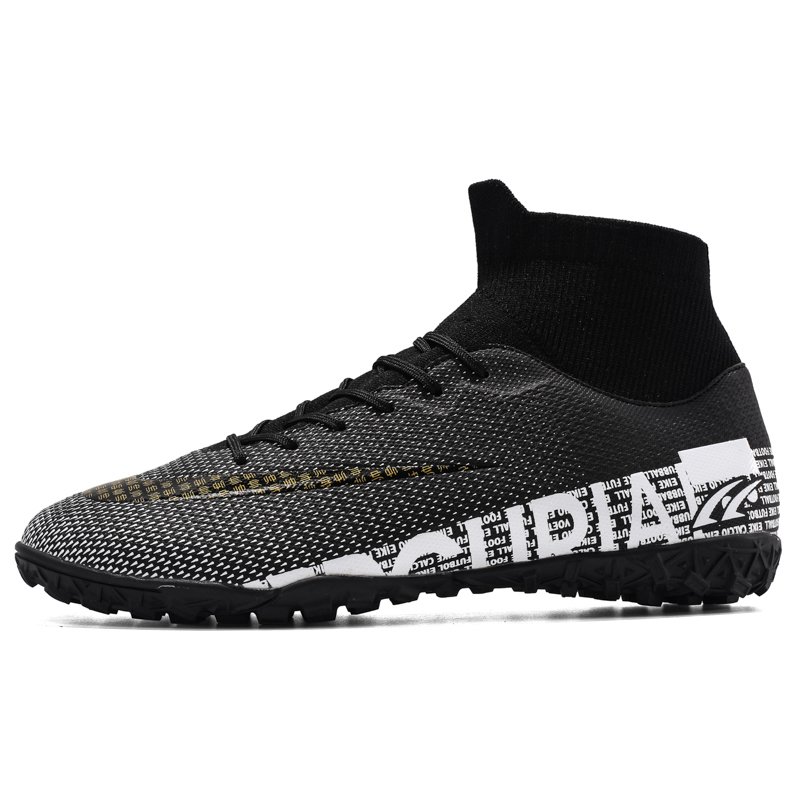 Wholesale custom shoes Football Shoes High Top Rubber Spikes football sports soccer shoes for men Breathable Four Seasons
