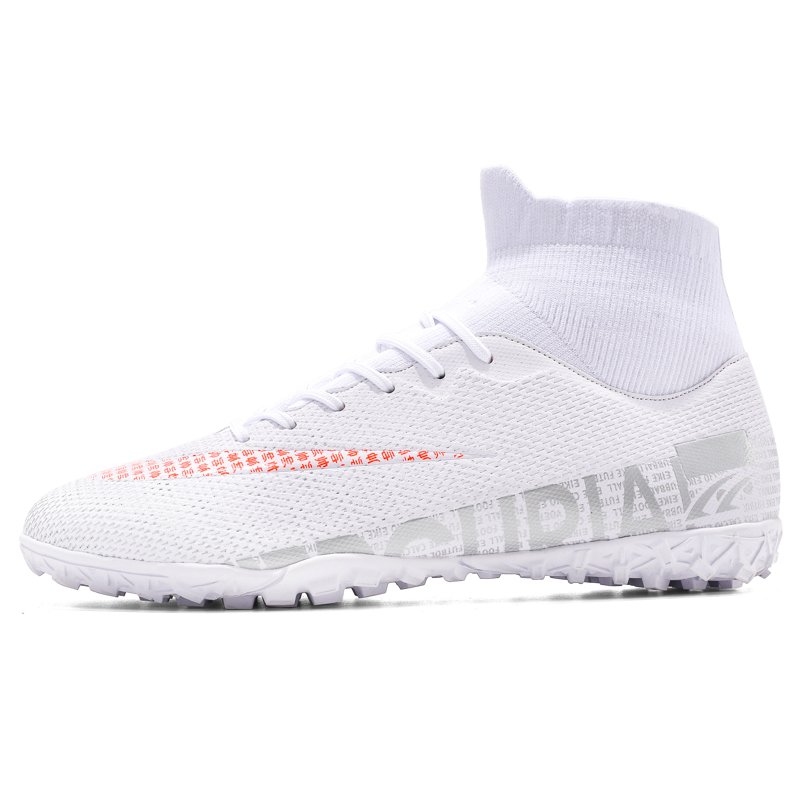 Wholesale custom shoes Football Shoes High Top Rubber Spikes football sports soccer shoes for men Breathable Four Seasons