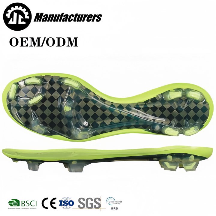 Professional Sport Football Shoe Sole TPU Material Customized Outsole For Indoor Outdoor Soccer Shoes