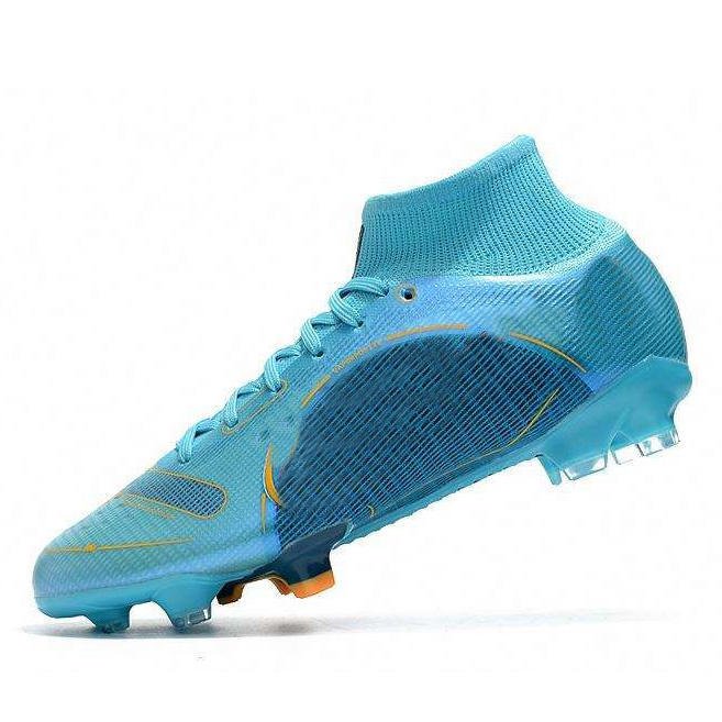 Hot Popular Design Outdoor Training Turf Football Boots Blue Cleats Soccer Shoes For Men