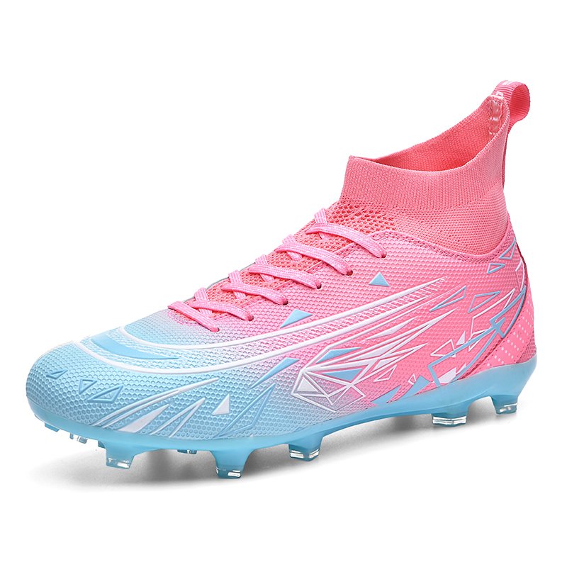 Brand Logo Custom High Top Professional AG TF Wear Resistant Training Kids Football Shoes Long Nail Spike Soccer Boots for Men