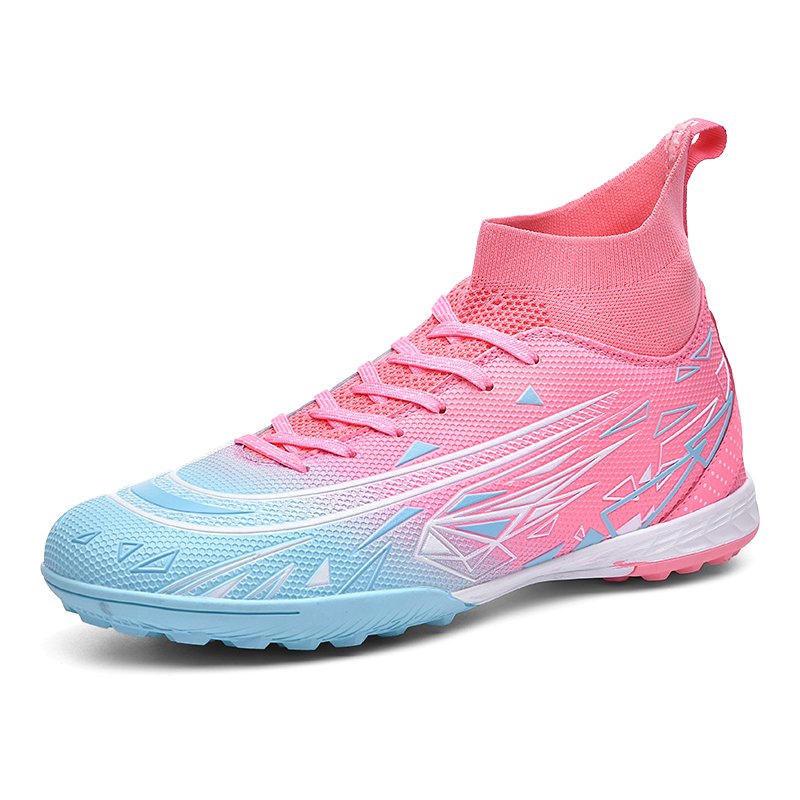 Brand Logo Custom High Top Professional AG TF Wear Resistant Training Kids Football Shoes Long Nail Spike Soccer Boots for Men