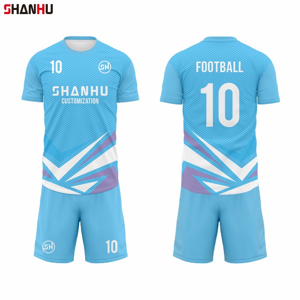 High School Uniform China Football Soccer Team Football Wear Shoe Sportswear Black And White Soccer Jersey