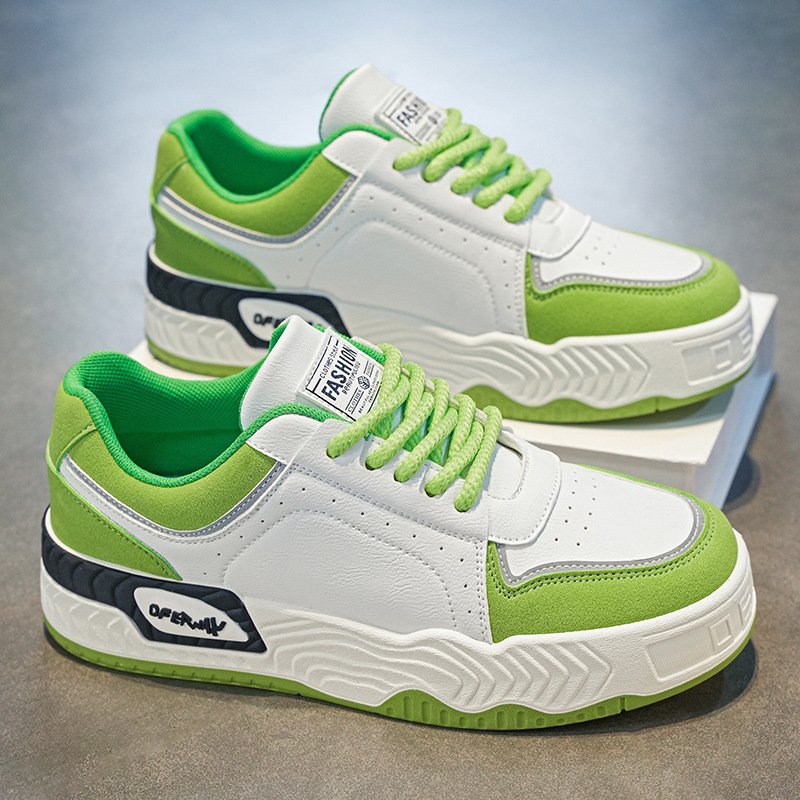 Autumn and winter fashion design new men's casual sports shoes soft sole increase casual skateboard shoes lace-up walking shoes
