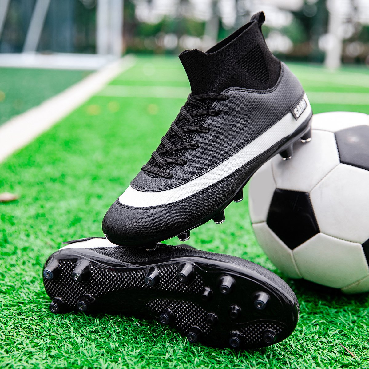 Classic Men's FG Anti-Skid Soccer Training Shoes for Teenagers Sports Running Shoes for All Seasons-Summer Winter Spring Autumn