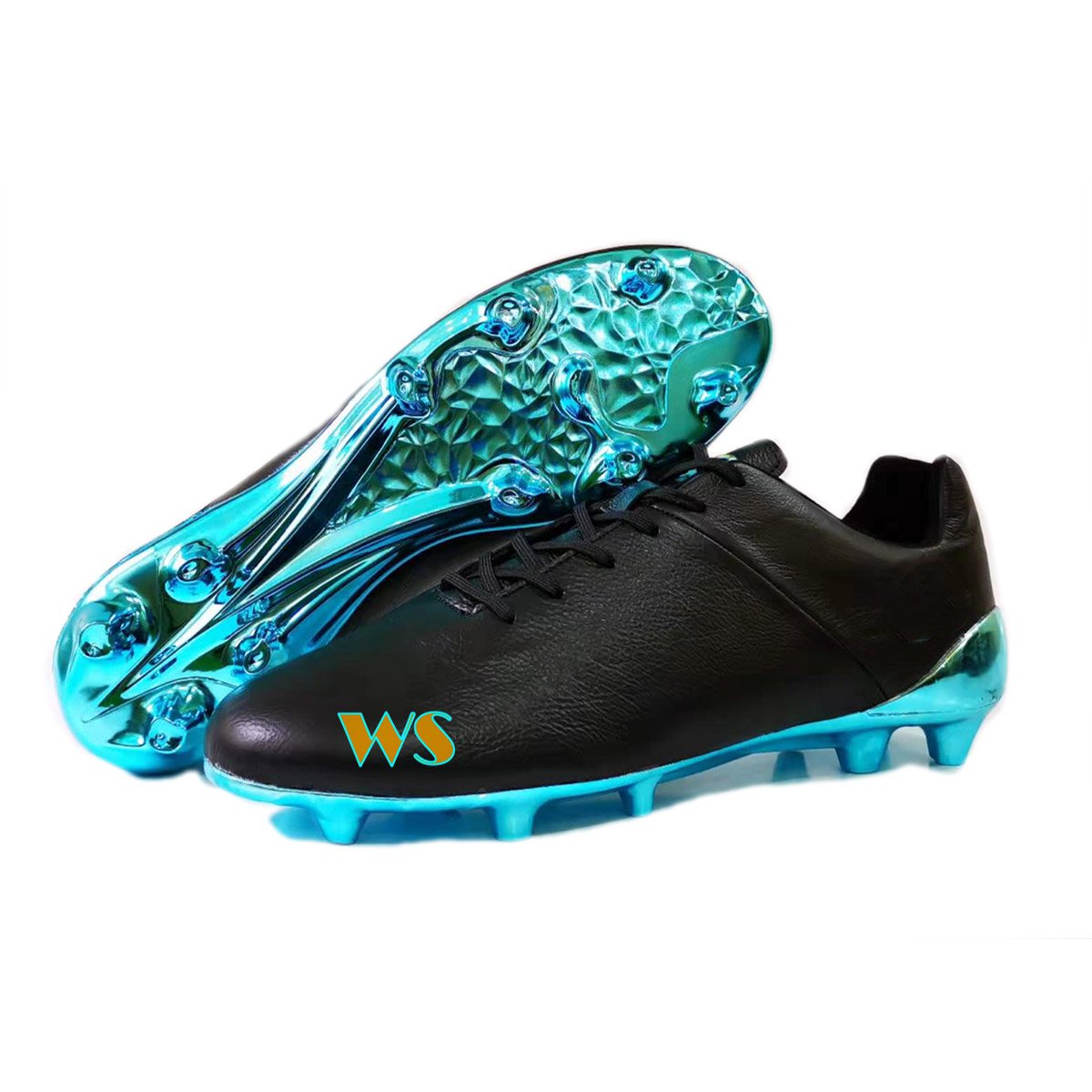 Weshine customize OEM kangaroos genuine caw calf leather chuteira bola zapatos de futbol men's original custom football shoes