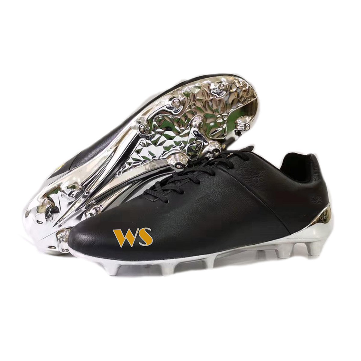 Weshine customize OEM kangaroos genuine caw calf leather chuteira bola zapatos de futbol men's original custom football shoes
