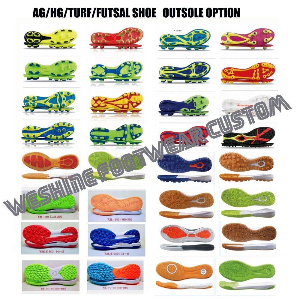 Weshine customize OEM kangaroos genuine caw calf leather chuteira bola zapatos de futbol men's original custom football shoes