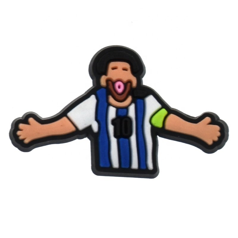 Wholesale Custom Cartoon Club Football Shoe Charms Soft Pvc Footy Teams Soccer Clog Charms Accessories Upper