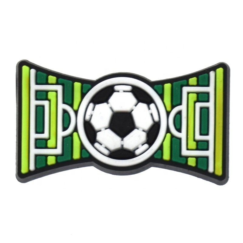 Wholesale Custom Cartoon Club Football Shoe Charms Soft Pvc Footy Teams Soccer Clog Charms Accessories Upper